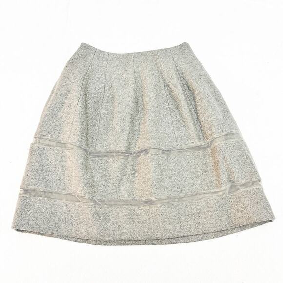 Madewell Gray Banded Pattern Pencil Skirt Wool Size 2 - Picture 1 of 6